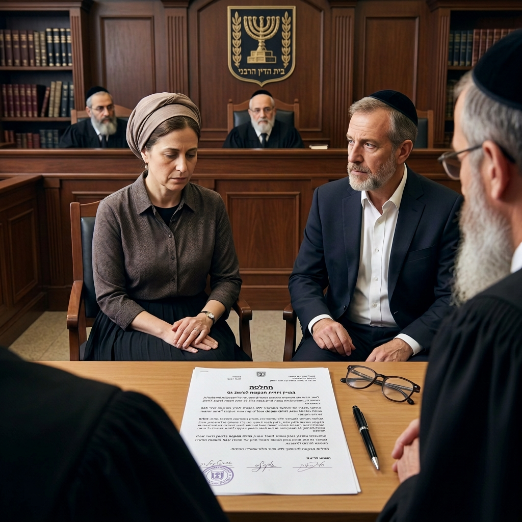 דחיית בקשת האשה לעיכוב סידור הגט עד לגביית הכתובה